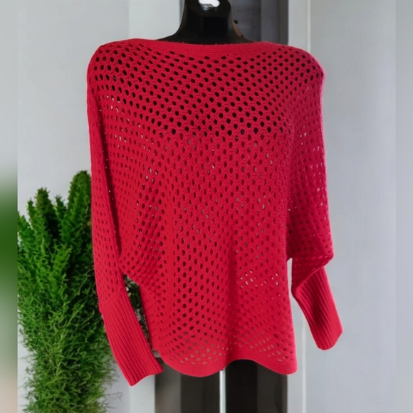 Alley & Gabby Open Knit Dolman Sleeve Soft & Cozy Sweater - Picture 2 of 7